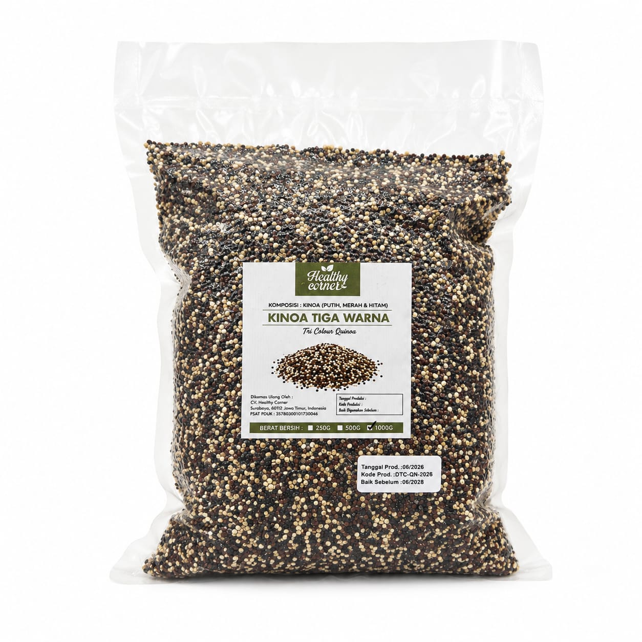 Quinoa Campuran 3 Warna 1Kg – Quinoa Tricolor