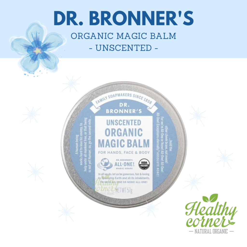 Dr Bronner Organic Magic Balm Unscented 57g Pelembab Kulit Kering