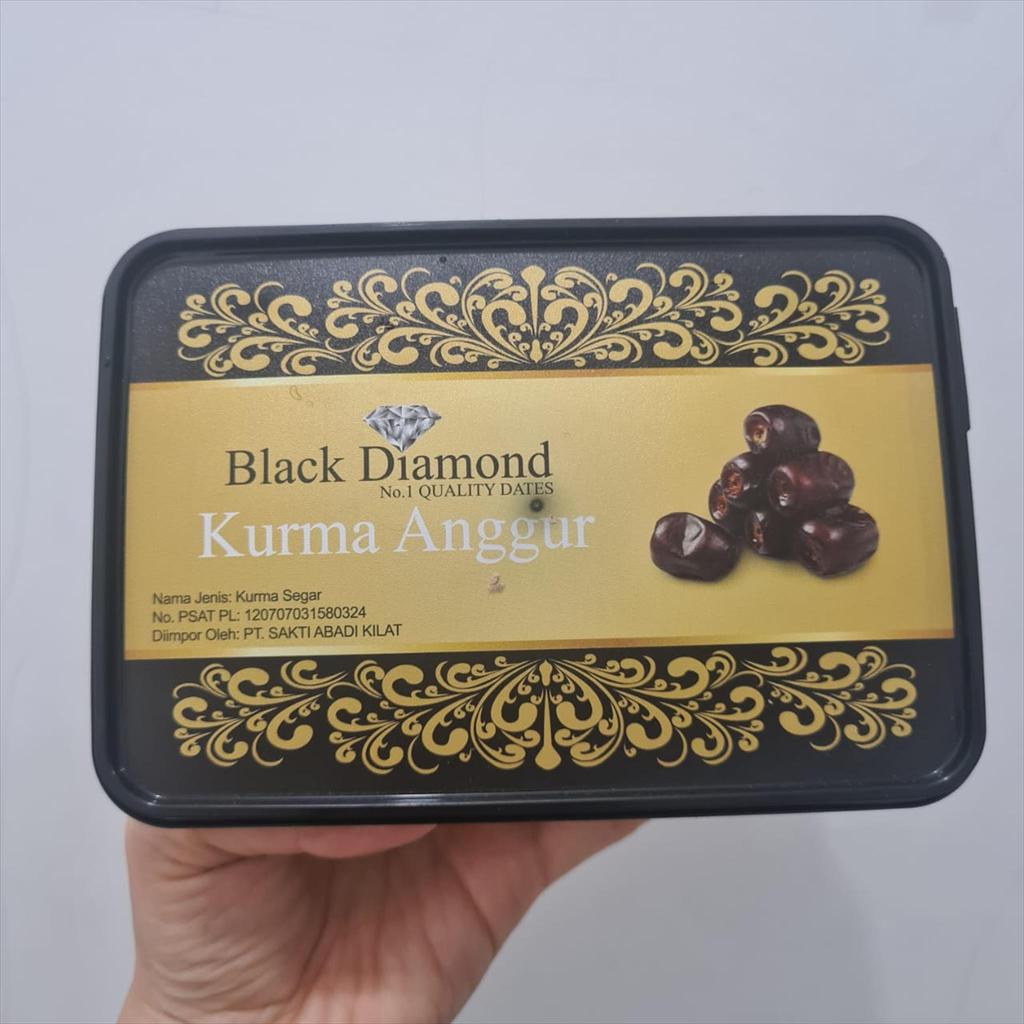 Kurma Anggur ┃Kurma Bam Black Diamond ┃ Fresh Dates isi ± 550 gr