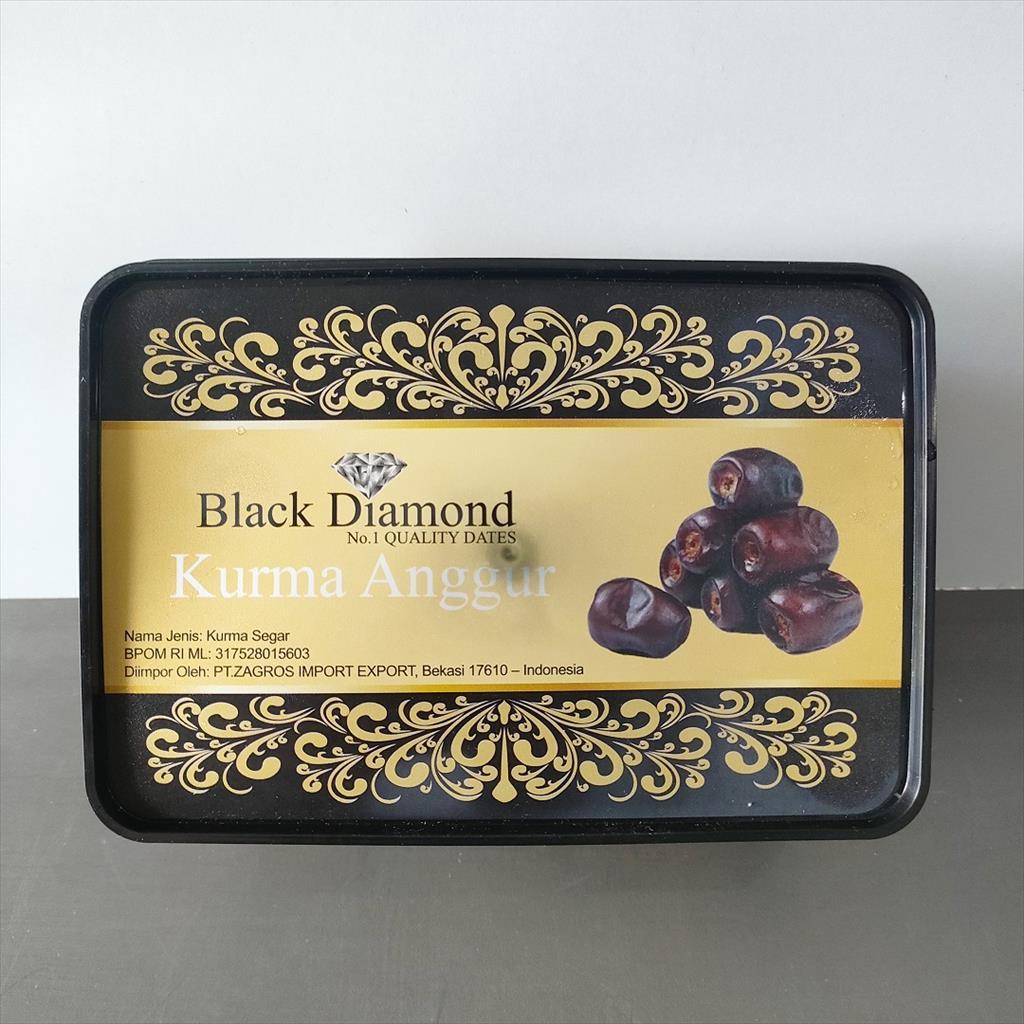 Kurma Anggur ┃Kurma Bam Black Diamond ┃ Fresh Dates isi ± 550 gr