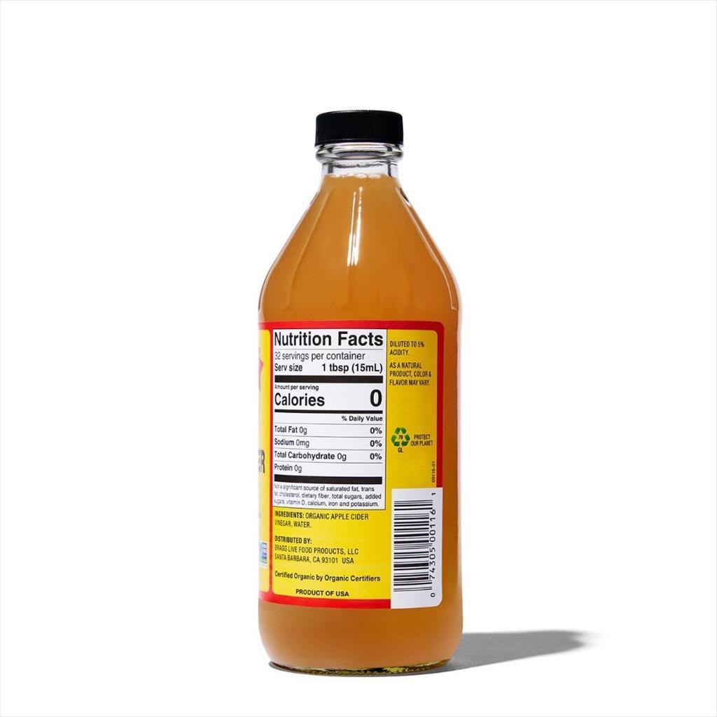 Bragg - Organic Apple Cider Vinegar ACV Cuka Apel 473ML ORI BPOM