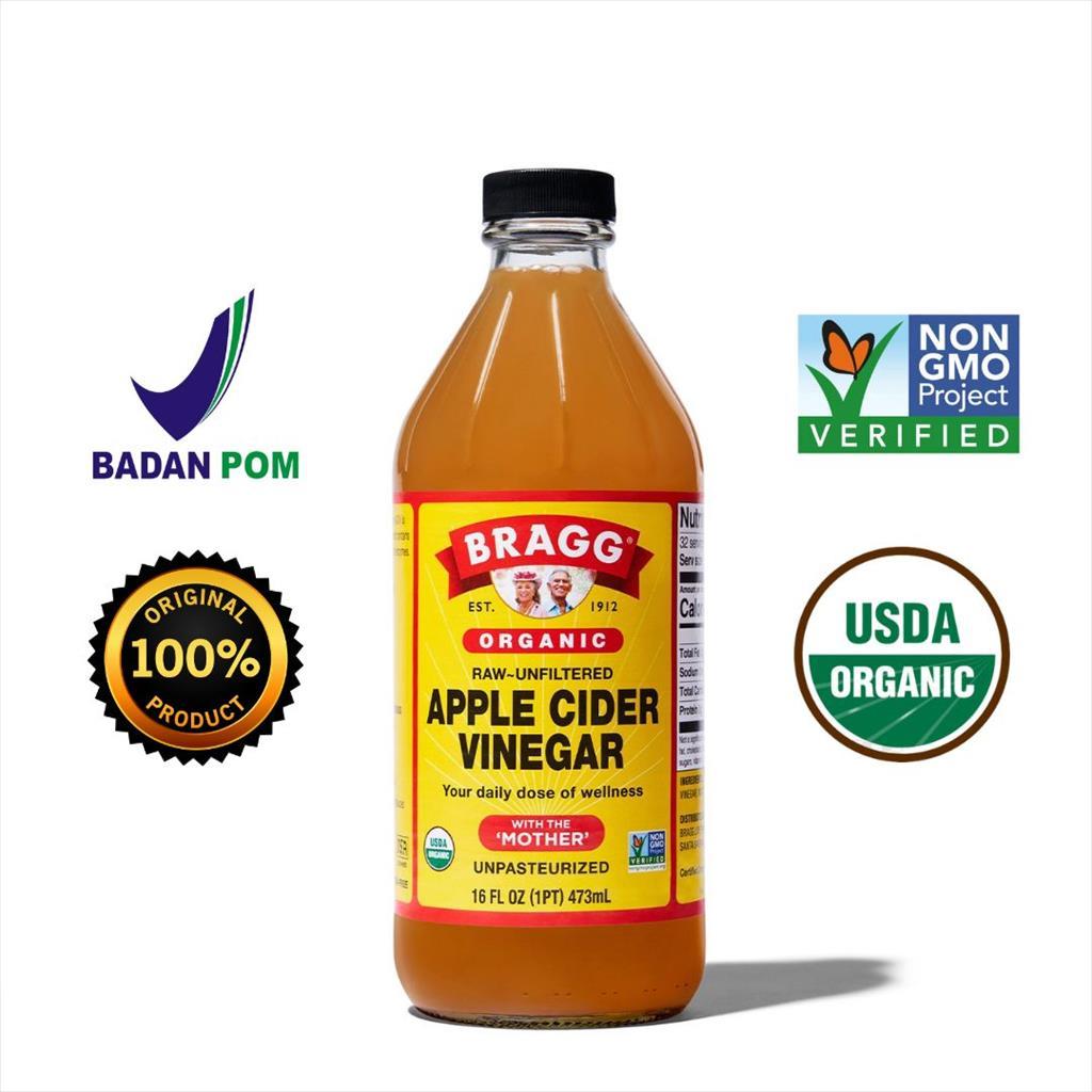 Bragg - Organic Apple Cider Vinegar ACV Cuka Apel 473ML ORI BPOM