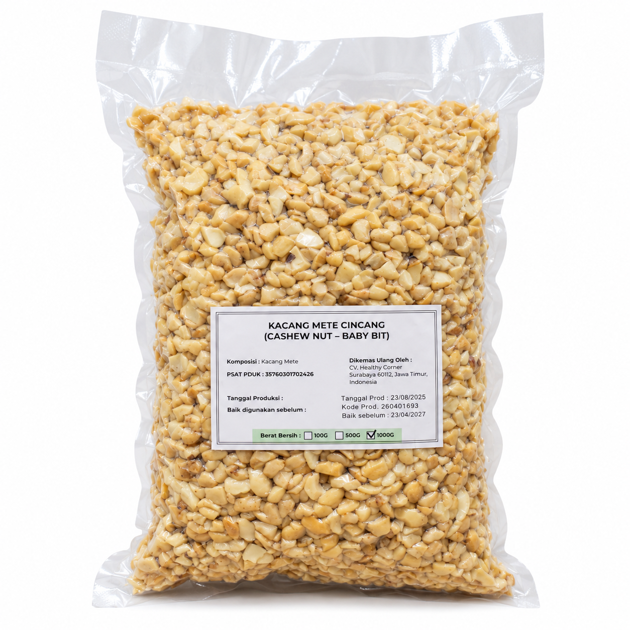Kacang Mete Cincang 1Kg – Baby Bit Potongan Kecil