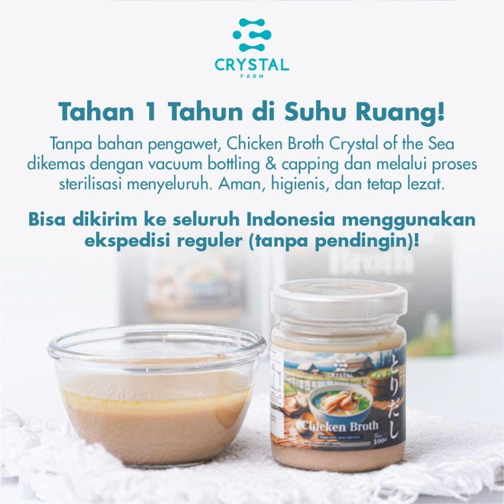 Crystal of The Sea | Chicken Broth (100gr) / Kaldu Ayam Kampung Chicken Bone Broth / Kaldu MPASI Natural / Kaldu Non MSG Sehat