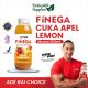 Finega Cuka Apel Lemon 500ml ( Botol Plastik ) Lemon Apple Cider Vinegar ACV