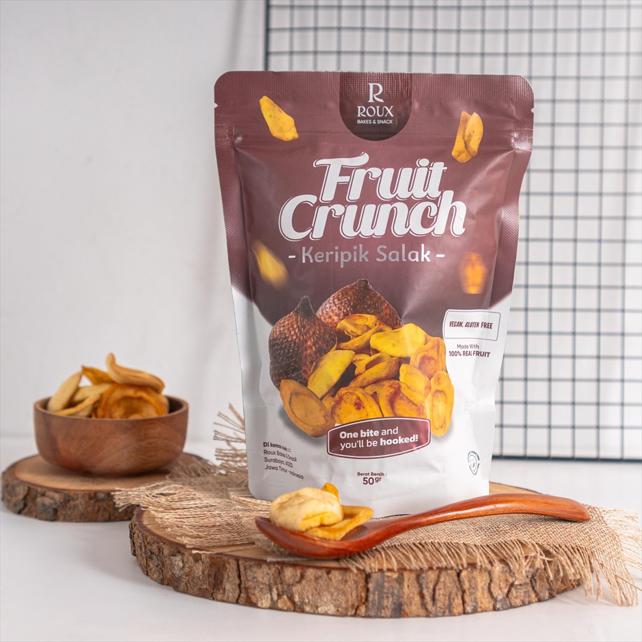 Fruit Crunch Keripik Salak 50g ( Kripik Buah Snake Fruit Chips )