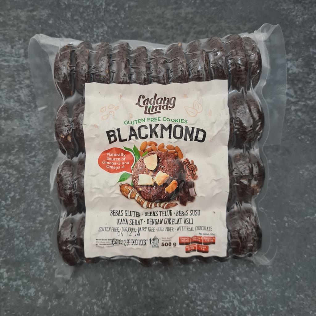 Ladang Lima – Blackmond Gluten Free Cookies 500g ( Kue Cokelat Almond