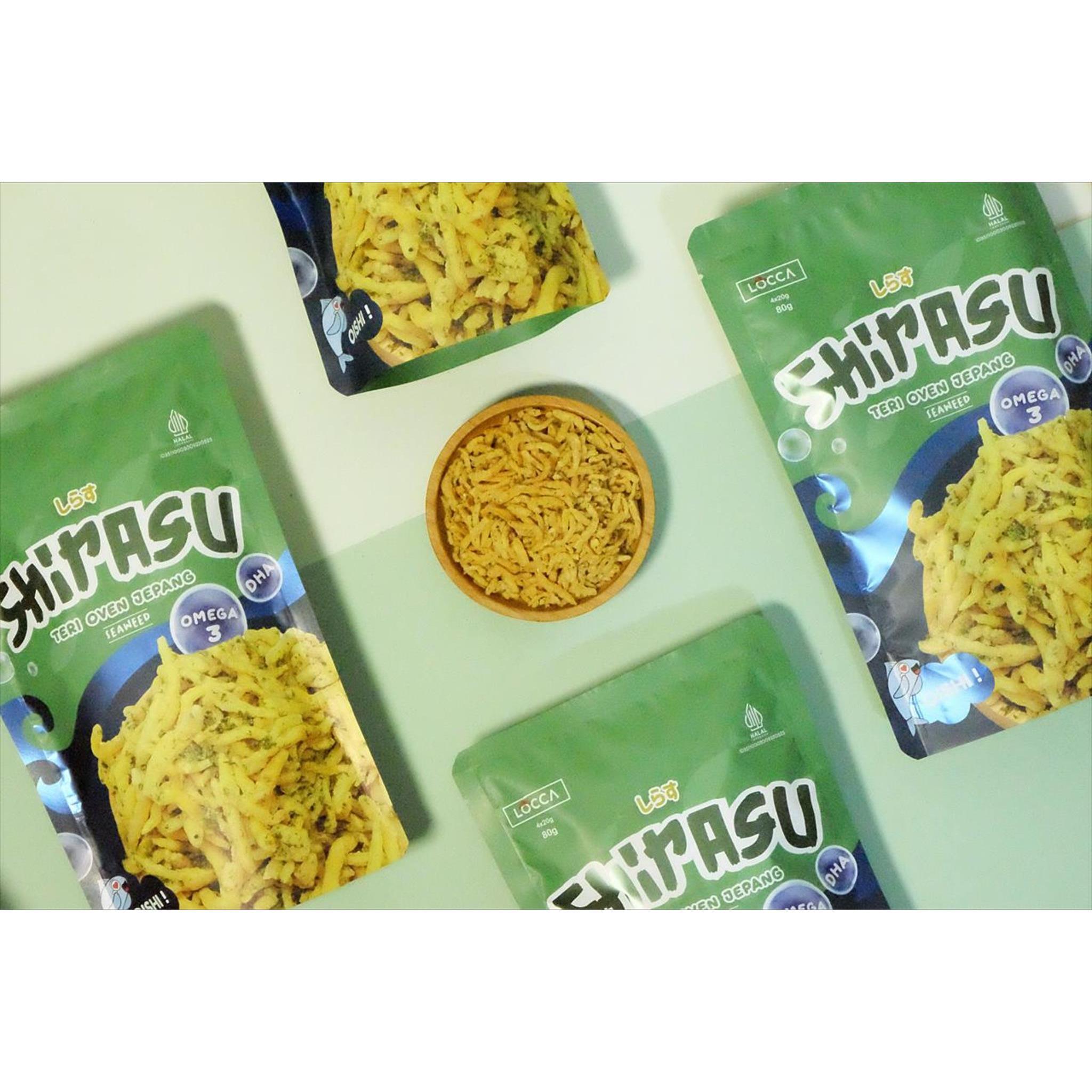 Locca Shirasu - Teri Oven Jepang Rasa Seaweed 80g (4x20g)