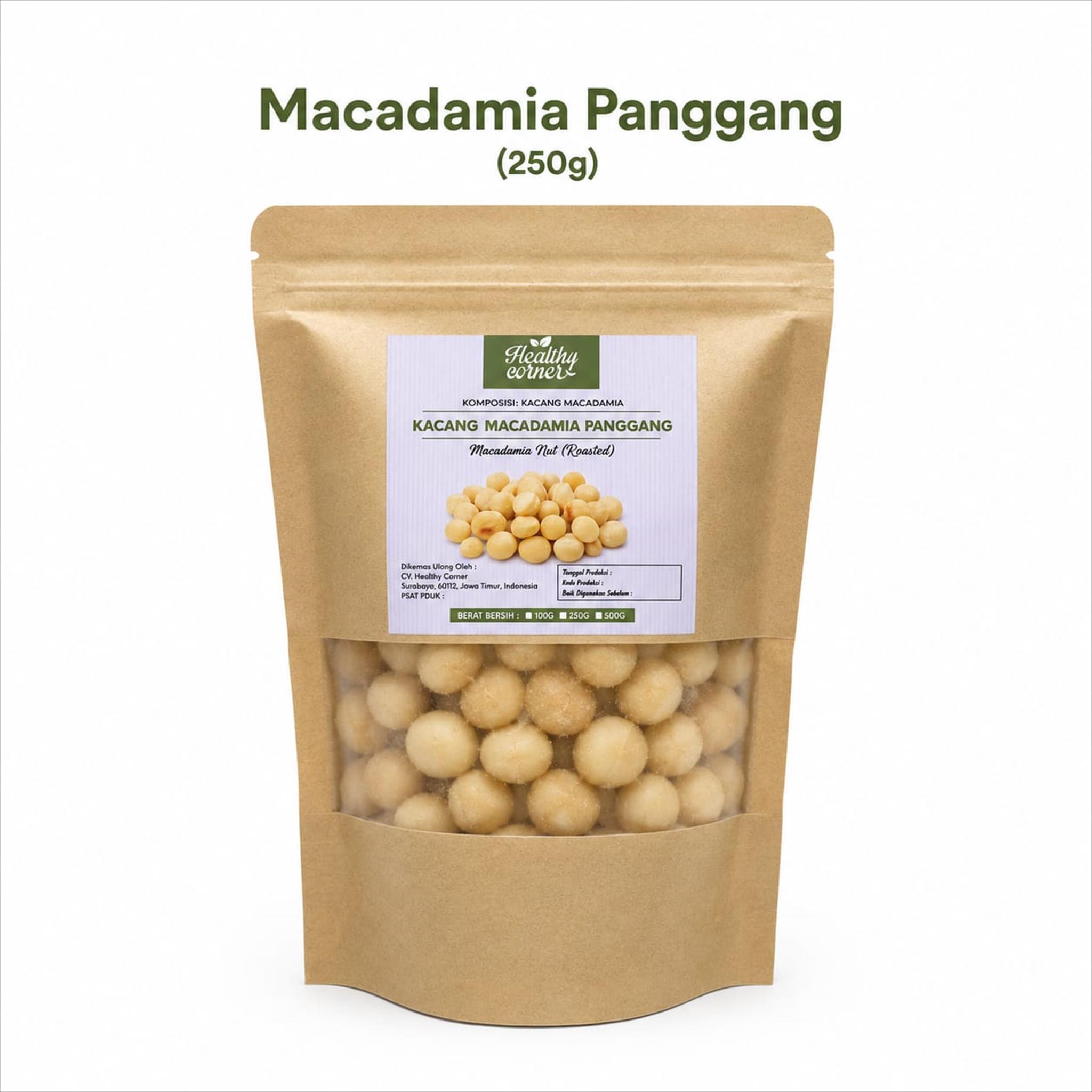 Kacang Macadamia Panggang 250g – Roasted Macadamia